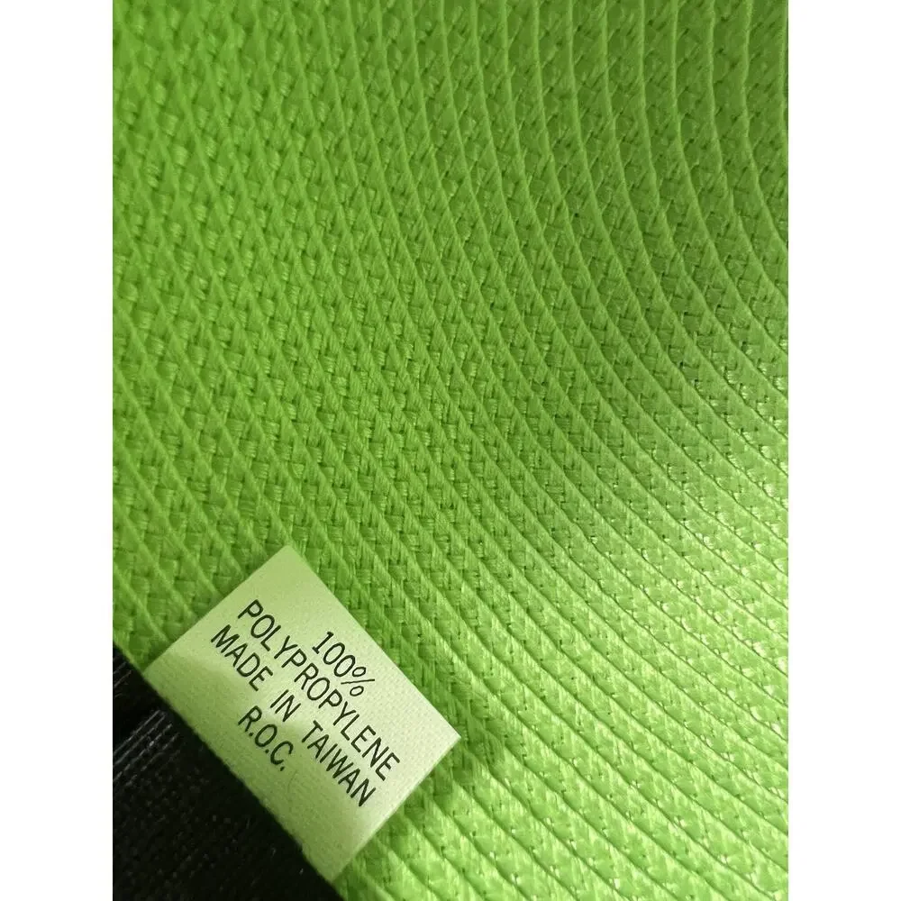 Vintage Wide Brim Green Sun Hat 100% Polypropylene Made in Taiwan